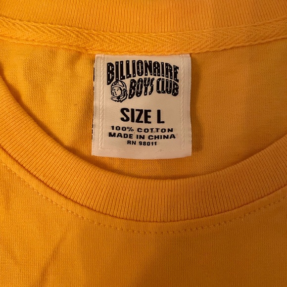 Billionaires boys club yellow T-shirt Large - Picture 3 of 4